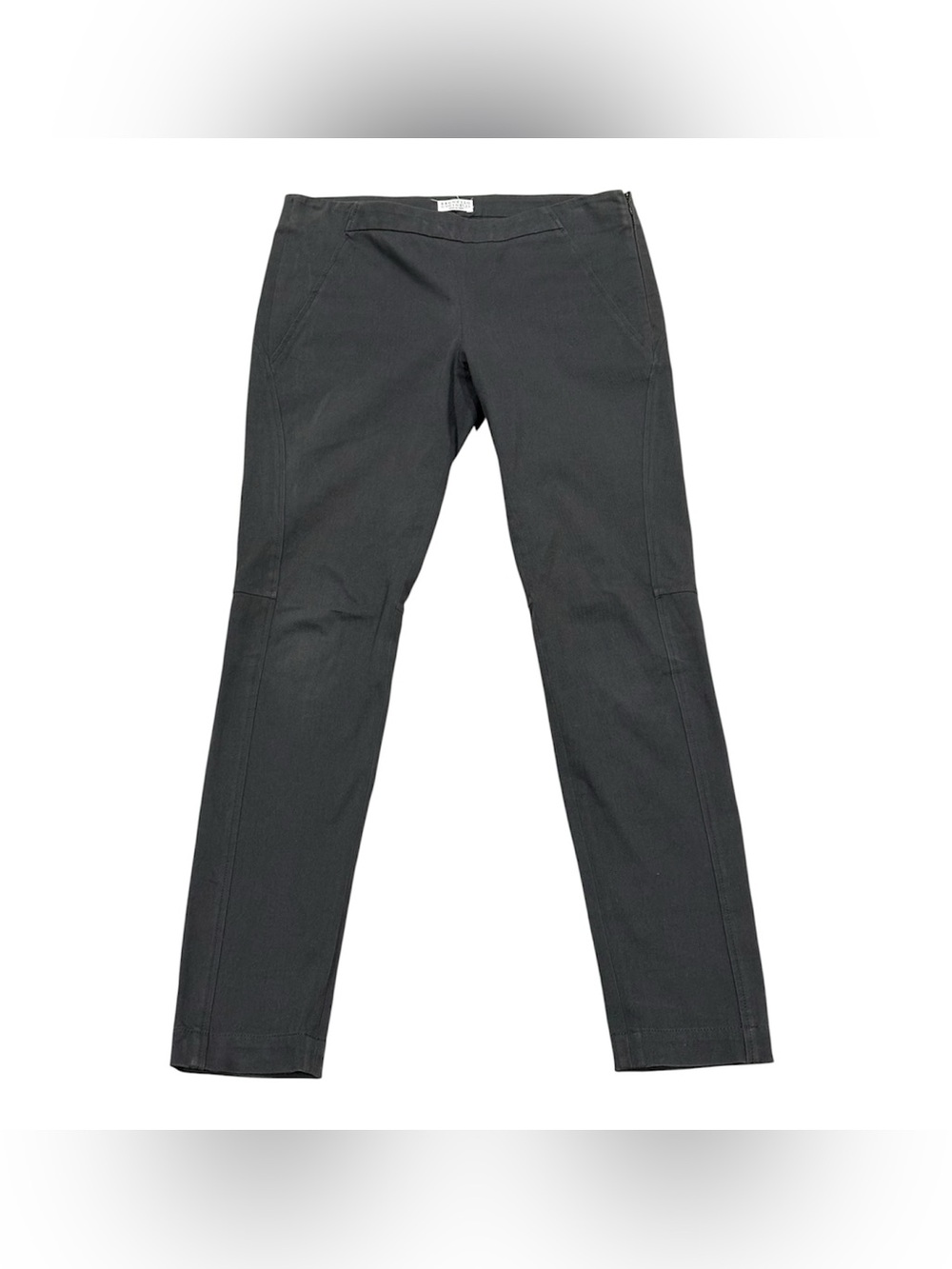 Brunello Cucinelli Women’s Gray Cotton Stretch Twill Slim Skinny Pants 4